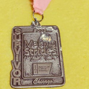 2002 Making Strides Cancer Survivor Awareness Necklace